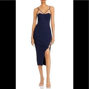 Brand New Nicholas Cage Jules Sexy Ring Dress Navy Blue XS